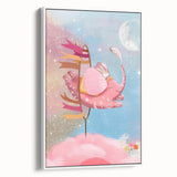 Magical Pink Elephant Art for Kids - Nursery Wall Art