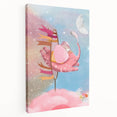 Magical Pink Elephant Art for Kids - Nursery Wall Art