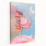 Magical Pink Elephant Art for Kids - Nursery Wall Art