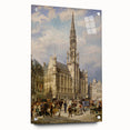 Brussels Grand Place by Christiaan Dommershuijzen - Romanticism Art
