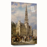 Brussels Grand Place by Christiaan Dommershuijzen - Romanticism Art