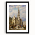 Brussels Grand Place by Christiaan Dommershuijzen - Romanticism Art