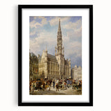 Brussels Grand Place by Christiaan Dommershuijzen - Romanticism Art