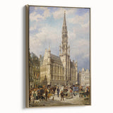 Brussels Grand Place by Christiaan Dommershuijzen - Romanticism Art