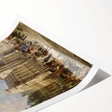 Brussels Grand Place by Christiaan Dommershuijzen - Romanticism Art