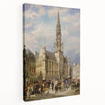 Brussels Grand Place by Christiaan Dommershuijzen - Romanticism Art