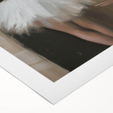 Abstract figurative rolled canvas artwork showcasing vibrant colors and dynamic shapes, ideal for modern decor. Packaged securely in a tube for delivery.