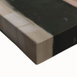 Close-up of a vibrant abstract figurative stretched canvas artwork showcasing bold colors and intricate patterns, perfect for modern home decor. Ideal for art enthusiasts seeking unique wall art.