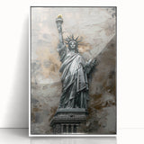 Framed abstract landscape wall art featuring vibrant colors and intricate designs, displayed against a white background, perfect for modern decor.