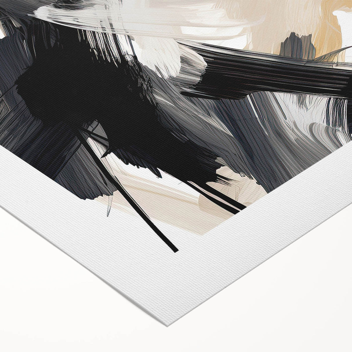 Abstract minimalist wall art design on rolled canvas, showcasing soft pastel colors and geometric shapes, ideal for modern home decor and artistic expression.