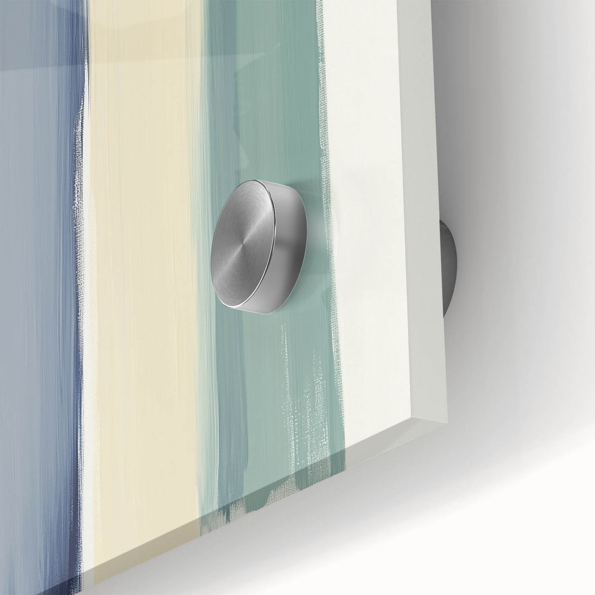 Minimalist Abstract Wall Art – Navy, Sage, and Neutral Strokes