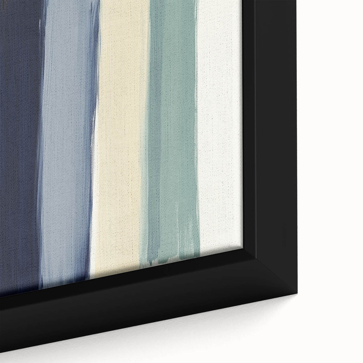 Minimalist Abstract Wall Art – Navy, Sage, and Neutral Strokes