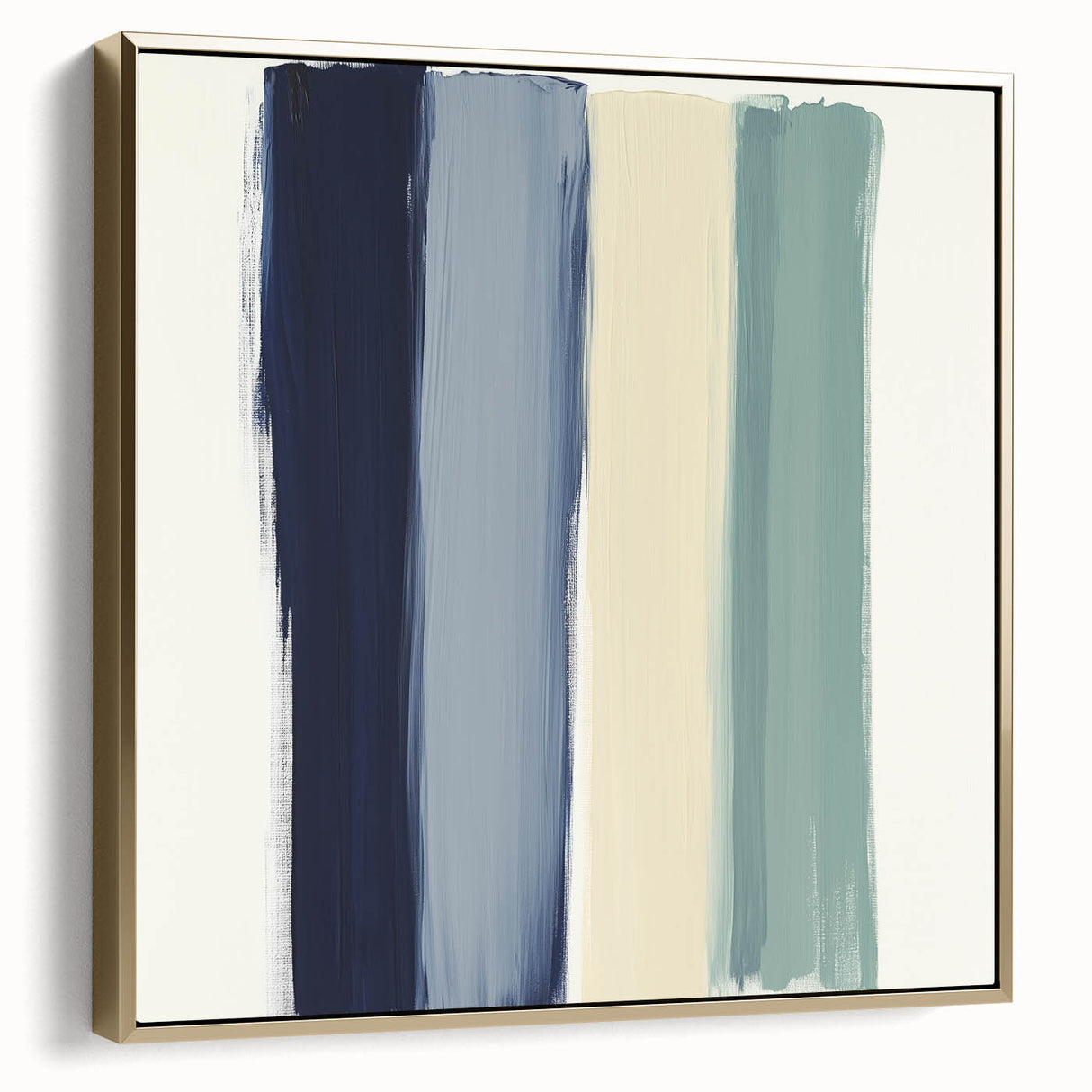 Minimalist Abstract Wall Art – Navy, Sage, and Neutral Strokes
