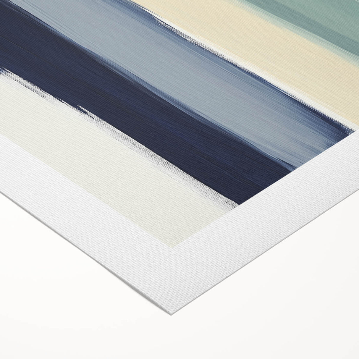 Minimalist Abstract Wall Art – Navy, Sage, and Neutral Strokes