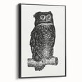 Expressionist Owl Wall Art - Bold Black & White Nature-Inspired Design