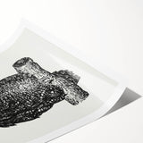 Expressionist Owl Wall Art - Bold Black & White Nature-Inspired Design