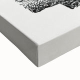 Expressionist Owl Wall Art - Bold Black & White Nature-Inspired Design