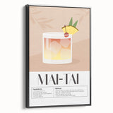 Black and white framed canvas featuring a vintage poster of landscape art, ideal for bedroom wall decor.