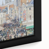 Impressionist Art Print - Grocery Street, Rouen (1898) by Camille Pissarro - French Cityscape Wall Art
