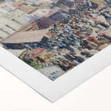 Impressionist Art Print - Grocery Street, Rouen (1898) by Camille Pissarro - French Cityscape Wall Art