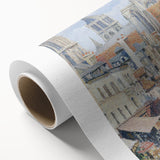 Impressionist Art Print - Grocery Street, Rouen (1898) by Camille Pissarro - French Cityscape Wall Art