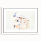 Abstract Bermuda Landscape - Soft Modern Wall Art in Pastel Hues
