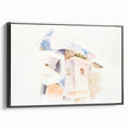 Abstract Bermuda Landscape - Soft Modern Wall Art in Pastel Hues