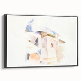 Abstract Bermuda Landscape - Soft Modern Wall Art in Pastel Hues