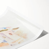 Abstract Bermuda Landscape - Soft Modern Wall Art in Pastel Hues