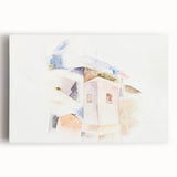Abstract Bermuda Landscape - Soft Modern Wall Art in Pastel Hues