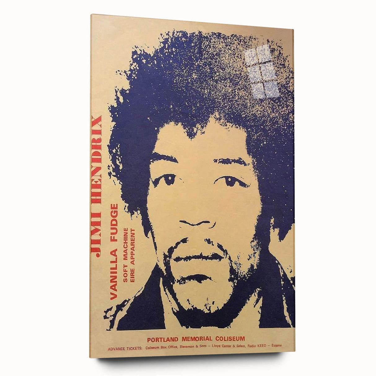 Jimi Hendrix Retro Wall Art – Vintage Portland Concert Print
