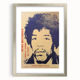Jimi Hendrix Retro Wall Art – Vintage Portland Concert Print