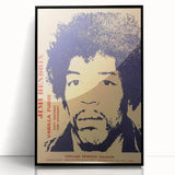 Jimi Hendrix Retro Wall Art – Vintage Portland Concert Print