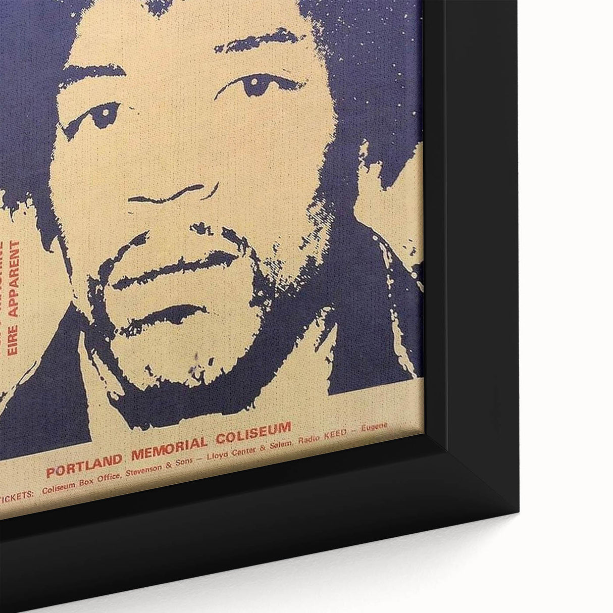 Jimi Hendrix Retro Wall Art – Vintage Portland Concert Print