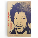 Jimi Hendrix Retro Wall Art – Vintage Portland Concert Print