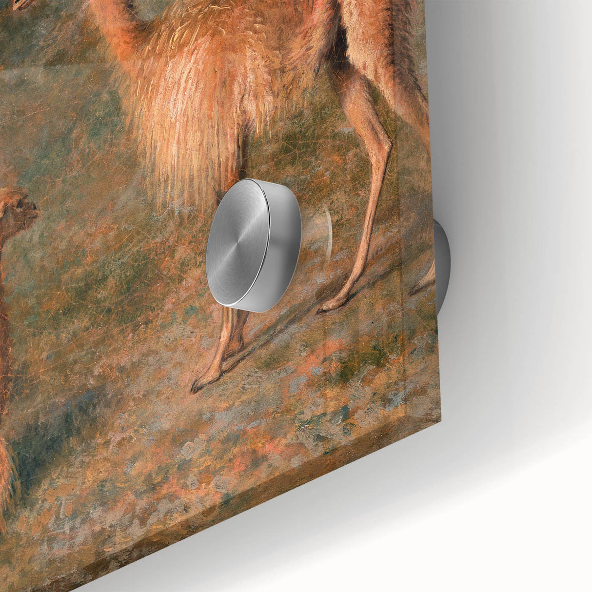 Realism Art Prints - Peaceful Vicuñas in Mountain Landscape on Canvas