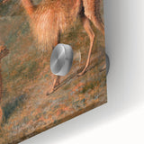 Realism Art Prints - Peaceful Vicuñas in Mountain Landscape on Canvas
