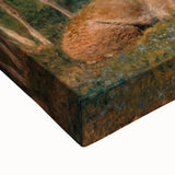 Realism Art Prints - Peaceful Vicuñas in Mountain Landscape on Canvas