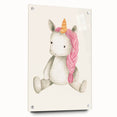 Cute Plush Unicorn Art for Kids - Nursery Wall Art