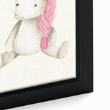 Cute Plush Unicorn Art for Kids - Nursery Wall Art