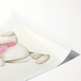 Cute Plush Unicorn Art for Kids - Nursery Wall Art