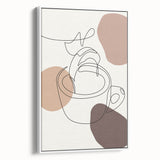 Extra large framed canvas featuring colorful vintage poster art on a white background, ideal for living room decor.