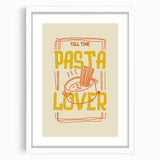 Abstract art print featuring swirling blue and gray tones on a white framed canvas, ideal for dining room or bedroom decor.