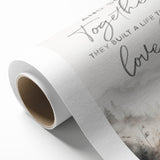 Romantic Typography Art Print - "Together They Loved" Canvas
