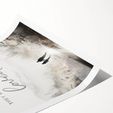 Romantic Typography Art Print - "Together They Loved" Canvas