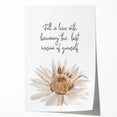 Floral Typography Art Print – Inspirational Quote on Canvas