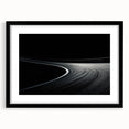 Monochrome Curved Road Wall Art – Minimalist Motion Photography