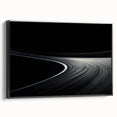 Monochrome Curved Road Wall Art – Minimalist Motion Photography