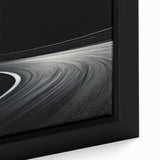 Monochrome Curved Road Wall Art – Minimalist Motion Photography