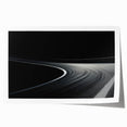 Monochrome Curved Road Wall Art – Minimalist Motion Photography